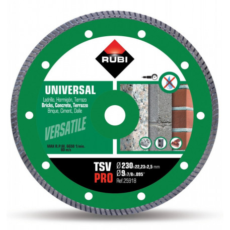 Disc diamantat pt. beton si caramida 230mm, TSV 230 Pro - RUBI-25918 [1]