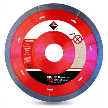 Disc diamantat pt. gresie portelanata 115mm, CPJ 115 SuperPro - RUBI-32932 [1]