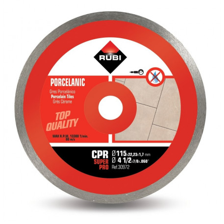 Disc diamantat pt. gresie portelanata 115mm, CPR 115 SuperPro - RUBI-30972 [1]