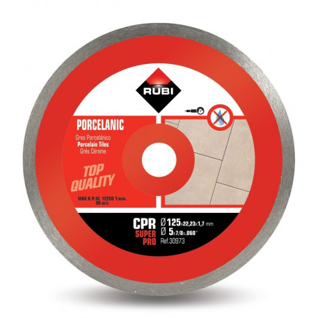 Disc diamantat pt. gresie portelanata 125mm, CPR 125 SuperPro - RUBI-30973 [1]