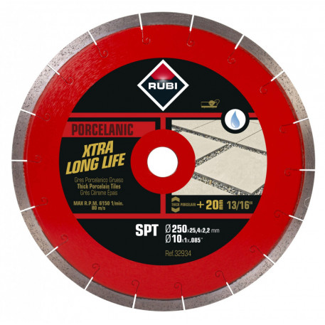 Disc diamantat pt. gresie portelanata 250mm, SPT 250 Premium - RUBI-32934 [1]