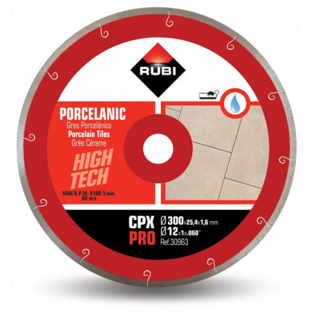 Disc diamantat pt. gresie portelanata 300mm, CPX 300 Pro - RUBI-30963 [1]