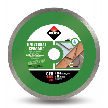 Disc diamantat pt. gresie si faianta 300mm, CEV 300 SuperPro - RUBI-30950 [1]