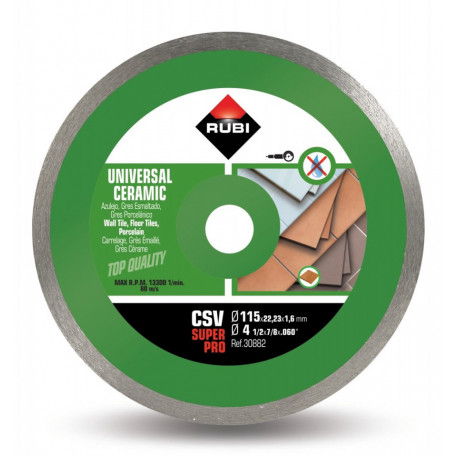 Disc diamantat pt. placi ceramice 115mm, CSV 115 SuperPro - RUBI-30882 [1]
