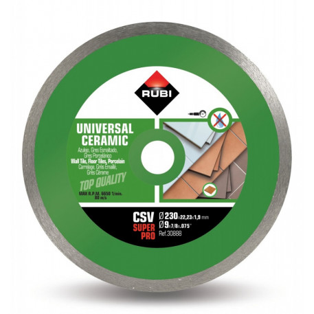 Disc diamantat pt. placi ceramice 230mm, CSV 230 SuperPro - RUBI-30888 [1]