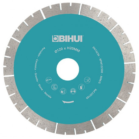 Disc Diamantat pt. Placi dure, Portelan dur, Placi ceramice 130x20.0 (mm) Premium - BIHUI-DCBS130 [1]