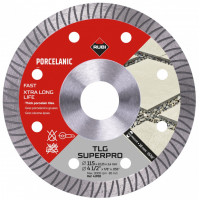 Disc diamantat pt. portelan si placi foarte dure 115x22,2mm, TLG 115 SuperPro - RUBI-41900