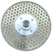 Disc DiamantatExpert Galvanizat pt. taiere si slefuire - Marmura, Gresie, Piatra 115xM14 (mm) Premium - DXDY.CNG-MC.115.M14