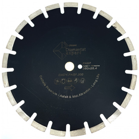 Disc DiamantatExpert pt. Asfalt, Caramida & Abrazive 350mm Premium - DXDY.PASF.350.25 [1]