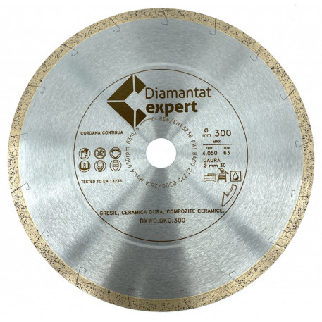 Disc DiamantatExpert pt. Ceramica dura, portelan pt. terase gros 350mm Ultra Premium - DXWD.DKG.350 [1]