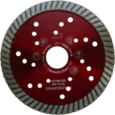 Disc DiamantatExpert pt. Granit & Piatra - Turbo 115x22.2 (mm) Super Premium - DXDH.2677.115 [1]