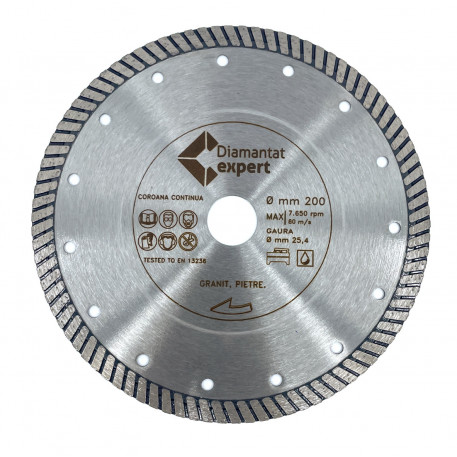 Disc DiamantatExpert pt. Piatra dura, Granit dur 200x25.4 (mm) Ultra Premium - DXWD.GC1.200.25 [1]