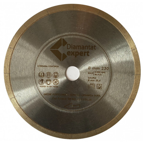 Disc DiamantatExpert pt. Portelan dur, Placi ceramice dure 230x25.4 (mm) Ultra Premium - DXWD.MSU.230.25 [1]