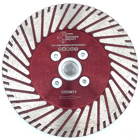 Disc DiamantatExpert pt. taiere si slefuire - Granit si Pietre 125xM14 (mm) Premium - DXDY.CNG-HS.125.M14 [1]