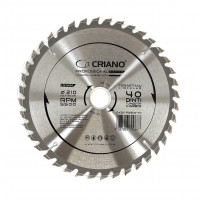 Disc Premium TCT - panza de fierastrau circular pentru taiat lemn, 210x30/25,4/20 cu 40 dinti din carbura de tungsten (vidia) - DXDY.PW210-40