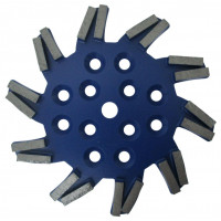 Disc stea cu segmenti diamantati pt. slefuire pardoseli - segment dur - Albastru - 250 mm - prindere 19mm - DXDH.8501.250.11.23 Disc stea cu segmenti diamantati pt. slefuire pardoseli - segment dur - Albastru - 250 mm - prindere 19mm - DXDH.8501.250.11.23