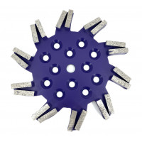 Disc stea cu segmenti diamantati pt. slefuire pardoseli - segment dur - Albastru - 250 mm - prindere 19mm - DXDY.8501.250.11.23 Disc stea cu segmenti diamantati pt. slefuire pardoseli - segment dur - Albastru - 250 mm - prindere 19mm - DXDY.8501.250.11.23