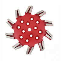 Disc stea cu segmenti diamantati pt. slefuire pardoseli - segment fin - Rosu - 250 mm - prindere 19mm - DXDY.8501.250.11.63