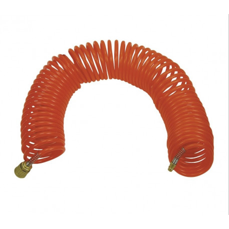 Furtun spiralat flexibil aer comprimat cu cuple rapide - 1/4