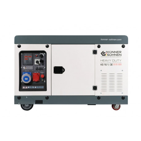 Generator de curent 20 kVA diesel - Heavy Duty - insonorizat - Konner & Sohnen - KS-16-1/3E-ATSR-Silent [1]