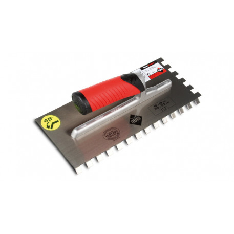 Gletiera dintata MRA 45° cu maner Rubiflex 28cm, 10mm - RUBI-75948 [1]