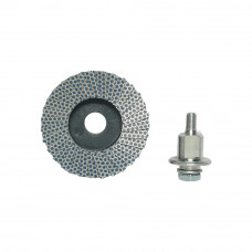 Mini disc lamelar pt. slefuire uscata placi ceramice, Ø50x10mm #400 - BIHUI-AGMF400