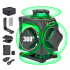 Nivela Laser Verde 4x360°, capuri laser rotative, raza de actiune 20m - Beiter TED-4DT [2]
