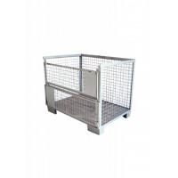 Boxpalet metalic cu oblon, 120x80x80cm- CXMD.40058 Boxpalet metalic cu oblon, 120x80x80cm- CXMD.40058