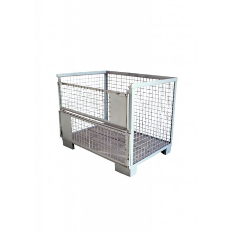 Boxpalet metalic cu oblon, 120x80x80cm- CXMD.40058 [1]