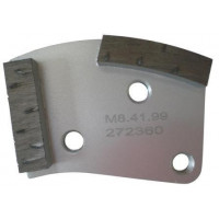Placa cu segmenti diamantati pt. slefuire pardoseli - segment DPC dual - prindere M8 - DXDH.8508.41.99