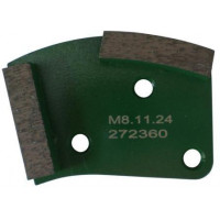 Placa cu segmenti diamantati pt. slefuire pardoseli - segment dur (verde) - # 40 - prindere M8 - DXDH.8508.11.24