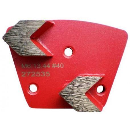 Placa cu segmenti diamantati pt. slefuire pardoseli - segment mediu (rosu) # 40 - prindere M6 - DXDH.8506.13.44-R [1]