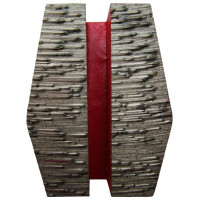 Placa cu segmenti diamantati pt. slefuire pardoseli - segmenti duri (rosu) - # 40 - Schwamborn - DXDH.8515.11.24