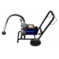 Pompa de vopsit si zugravit AIRLESS Diafragma Profesională cu Carucior - Complet Echipata - 1/4