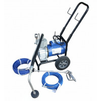 Pompa de vopsit si zugravit AIRLESS Diafragma Profesională cu Carucior - Complet Echipata - 1/4 Pompa de vopsit si zugravit AIRLESS Diafragma Profesională cu Carucior - Complet Echipata - 1/4