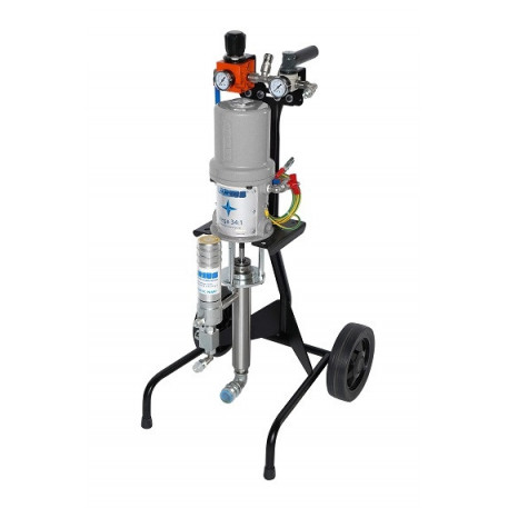 Pompa de vopsit / zugravit AIRLESS Industriala cu Carucior - Complet Echipata - 1,3L/min - Vega SS 34:1 [1]