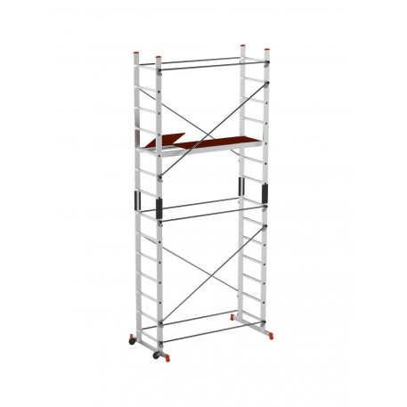 Schela aluminiu mobila 2x2(m), inaltime 4m, platforma 1,6x0,45(m), max. 150kg - CNO-SME-ADDY5M [1]