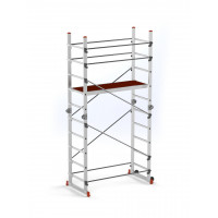 Schela aluminiu mobila cu doua scari pliabile 2x5 trepte, inaltime 3m, platforma 1,35x0,45(m), max. 150kg - CNO-SME-ACRO4M Schela aluminiu mobila cu doua scari pliabile 2x5 trepte, inaltime 3m, platforma 1,35x0,45(m), max. 150kg - CNO-SME-ACRO4M