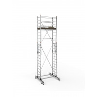 Schela mobila aluminiu telescopica 2x3,5(m), inaltime lucru 7 metri, o platforma 1,6x0,6(m), max 200kg/mp - CNO-SME-MEGA7 Schela mobila aluminiu telescopica 2x3,5(m), inaltime lucru 7 metri, o platforma 1,6x0,6(m), max 200kg/mp - CNO-SME-MEGA7