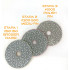 SET 3 paduri / dischete diamantate pt. slefuire uscata in 3 etape Ø100mm #50-1000 - DXDY.DRYPAD.100.3STEP [2]