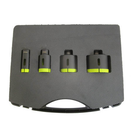 Set 4 carote diamantate pt. gresie portelanata & piatra - diam. 25, 35, 50, 68 (mm) - Super Premium - DXDH.80406.Satz4.25-68 [1]