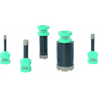 Set 5 carote diamantate pt. gresie portelanata & piatra - diam. 6, 8, 10, 20 si 35 mm PREMIUM - BIHUI-DBDFC2