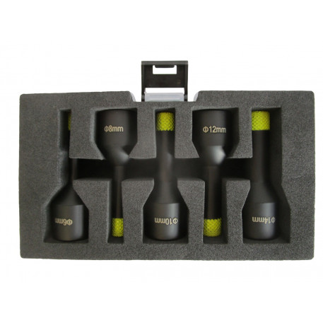 Set 5 carote diamantate pt. gresie portelanata & piatra - diam. 6, 8, 10, 12, 14 (mm) -cu ceara- Super Premium - DXDH.80406.Satz5.6-14W [1]