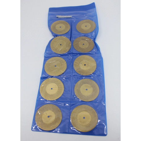 Set de 10 discuri diamantate taiat si slefuit ceramica 50mm si 2 axuri pentru CRIANO MPU350W - CNO-MPU350W-DD50 [1]