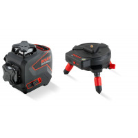 SET Nivela Laser Verde PLANO 3D multilinie 3x360°, 30m, Li-Ion + suport RCB - SOLA-71122501