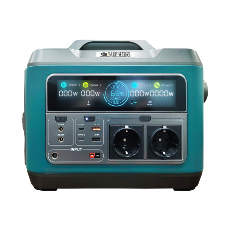 Statie acumulator portabil pentru incarcare electrica, UPS, PowerBank - 1110Wh, 1200W - KS-1200PS-FC [1]