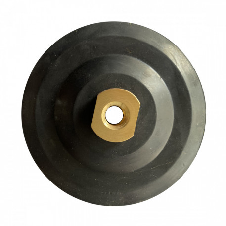 Suport flexibil cu velcro pt. dischete / paduri diamantate si accesorii cu scai Ø100mm - prindere M14 - DXDY.PADSUP.RUB.100 [1]