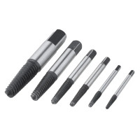 Set de extractoare de șuruburi de 6 bucăți.