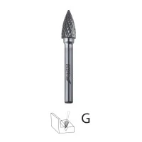 Freza ogivala ascuțită G12x25mm, tija 6mm