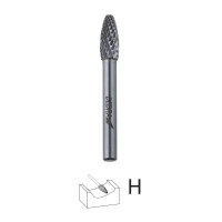 Freză tip flacără H12x32mm, tija 6mm Freză tip flacără H12x32mm, tija 6mm